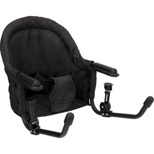 Novi Baby® Easy Sit Tafelhangstoel - Black Melange - Compact inklapbaar