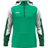 Jako - Sweater met Kap - Groen-wit - Dynamic 6770-204