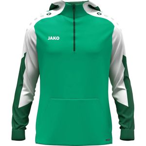 Jako - Sweater met Kap - Groen-wit - Dynamic 6770-204