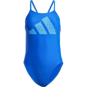 adidas Performance 3 Bar Logo Print Swimsuit - Dames - Blauw- 30