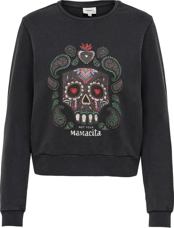 Only - ONLLUCINDA LIFE MEXI BOX SWT - Sweater - Grijs