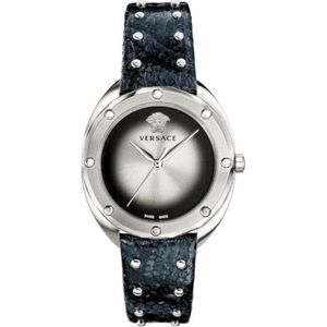 Versace Shadov Silver Black  - VEBM0 0118 - Dames - Horloge - Zilver - 38 MM