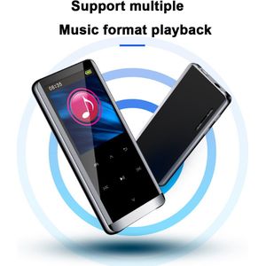 Gigicial Bluetooth MP3-speler - Verliesloze HiFi-geluidskwaliteit - Draadloze Bluetooth 4.0+-weergave, ondersteunt snel vooruit-/terugspoelen - Eén artikel - Geschikt voor sport/reizen - Zwart