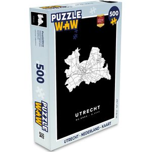 Puzzel Utrecht - Nederland - Kaart - Legpuzzel - Puzzel 500 stukjes