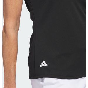 adidas Performance Solid Performance Poloshirt met Korte Mouwen - Dames - Zwart- M