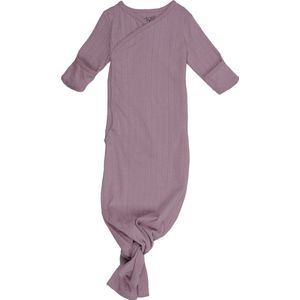 Lodger - Slaapzak newborn - roze - maat 50/62 - biologisch katoen - met knoop