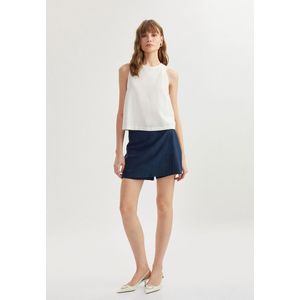 Mini-lengte Met metalen accessoires Hosenrock