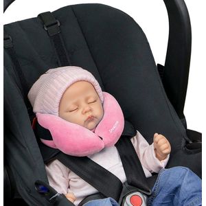 SANDINI SleepFix® Baby - Slaapkussen/halskussen met ondersteuningsfunctie - Kinderzitje accessoires voor auto/fiets/reis - Hoofdsteunen/zitverkleining / voorkomt het kantelen van het hoofd tijdens de slaap