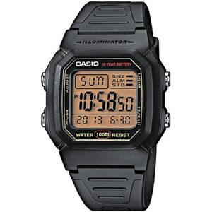 CASIO - W-800HG-9AVES - CASIO Collection - horloge - Mannen - Zwart - Kunststof Ã˜ 36 mm