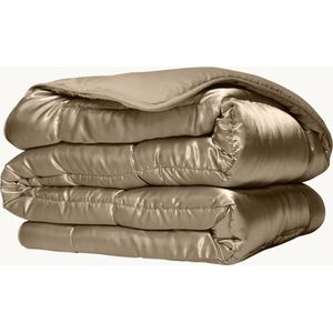Y-NOT - Beautybed - Taupe - Dekbed Zonder Overtrek - 140x200 - Wasbaar Hoesloos Dekbed