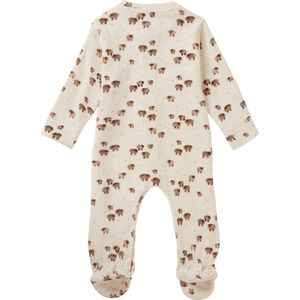 Noppies Unisex playsuit Tolleson long sleeve allover print Unisex Boxpak - Butter Cream - Maat 80