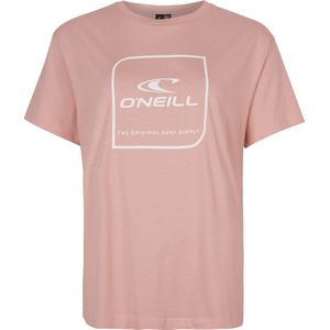 O'Neill T-Shirt Women Cube Ss T-Shirt Bridal Rose M - Bridal Rose 100% Eco-Katoen Round Neck