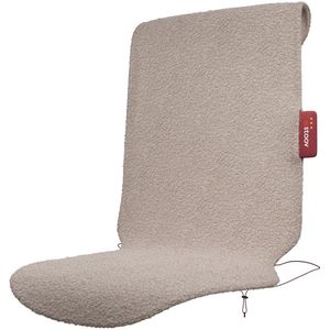 Stoov Warmtedeken | Big Hug³ | Duurzaam & Draadloos | Infrarood warmtedeken | Verwarmd stoelkleed | 45x115 cm S3 Draadloze stoelverwarmer - Woolly Beige - Stoov | Flex 33Wh batterij