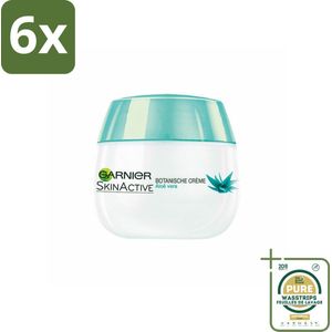 Garnier - SkinActive - Botanische Dagcrème - Aloë Vera - Voor ieder Huidtype - 50 ml - Voordeelverpakking - 6 stuks - Natuurlijke dagcrème - Hydraterende dagcrème