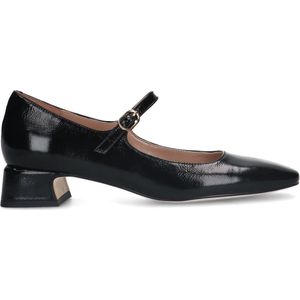 Manfield - Dames - Zwarte lakleren Mary Jane pumps - Maat 40