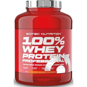 Scitec Nutrition - 100% Whey Protein Professional (Salted Caramel - 2350 gram) - Eiwitshake - Eiwitpoeder - Eiwitten - Proteine poeder