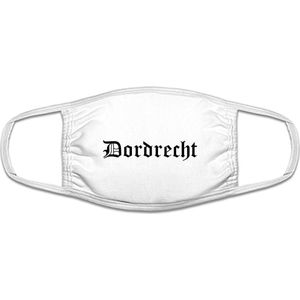 Dordrecht mondkapje | gezichtsmasker | bescherming | bedrukt | logo | Wit mondmasker van katoen, uitwasbaar & herbruikbaar. Geschikt voor OV