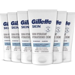 Gillette SKIN - Hydraterende Crème - Ultra Gevoelige Huid - Voordeelverpakking 6 x 100 ml