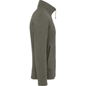 Kariban Microfleece met rits heren K911 - Green Marble Heather - 3XL