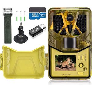 Equivera Wildcamera met Nachtzicht - Wildcamera - Wildcamera voor Buiten - Jachtcamera - Bewegingssensor - Nachtzicht