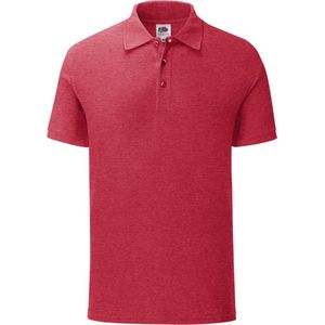 Fruit Of The Loom Heren Iconisch Poloshirt. (Heather Rood)