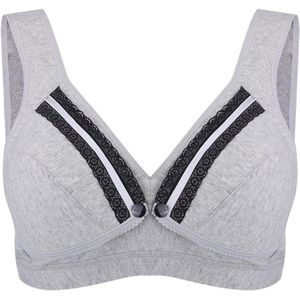 E-Ambar - Zwangerschap BH voor Moederschap en Borstvoeding - Comfortabele Bh voor Voeden - Voorkomt Doorhangen - Zwangerschapslingerie (grijs maat 80)