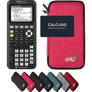 CALCUSO Basispakket roze met Grafische Rekenmachine TI-84 Plus CE-T Python Edition