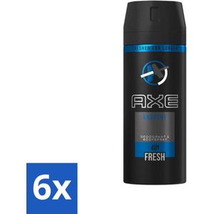 6 x Axe - Deodorant Bodyspray - 48hrs Fresh - Anarchy for Him - 150 ml - Geur - Deodorant - Bodyspray - Axe Anarchy - Mannelijke Geur