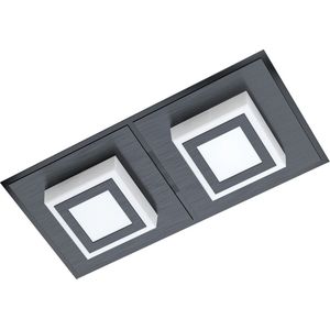 EGLO Masiano 1 Plafond- en Wandlamp - LED - 25 cm - Zwart