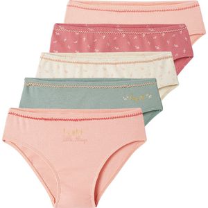 Vertbaudet - Set van 5 - Meisjesslips - Multicolor - 95% Katoen, 5% Elasthaan
