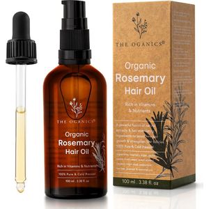 THE OGANICS - Haarolie - 100ml - Met Rozemarijn - Natuurlijke Versterking en Haargroei