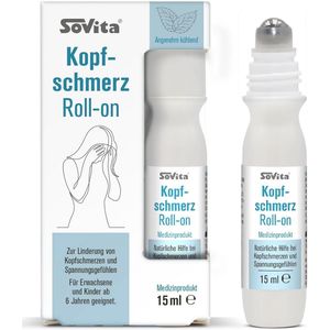 Roll-on voor het verlichten van hoofdpijn - Praktische oplossing voor slapen, voorhoofd en nek - 15 ml