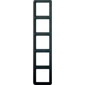 JUNG CD500 outlet-component kunststof, zwart, centraalplaat, TAE