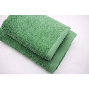 Premium handdoekenset 4-delig | 2 Grote badhanddoeken (140 x 70 cm) + 2 handdoeken en gezicht (100 x 50 cm) | 100% katoen | Superzachte en Absorberende doeken (jadegroen)
