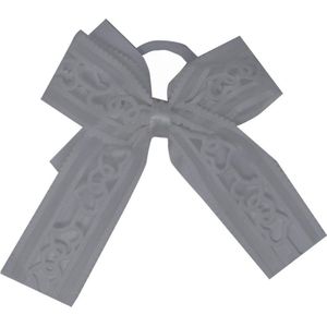 Jessidress Meisjes Haar Elastieken met grote Haarstrikje - Wit