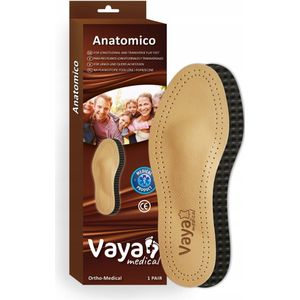 Vaya Anatomico Leren Inlegzolen Platvoeten Maat 37