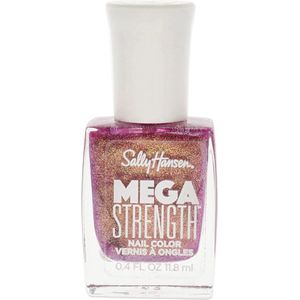 Sally Hansen Mega Strength Ultra Shine Nail - 052 - Small but Mighty - Nagellak - Roze - Goud - 11.8 ml