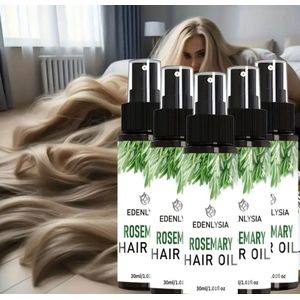 5 x 30ml rozemarijn olie haar spray. Versterkt verzorgd en helpt haaruitval te voorkomen. Effectieve spray