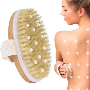 Green Glow - Natuurlijke Lichaamsborstel voor Peeling en Massage, Verwijdert Dode Huid en Verzacht Cellulitis