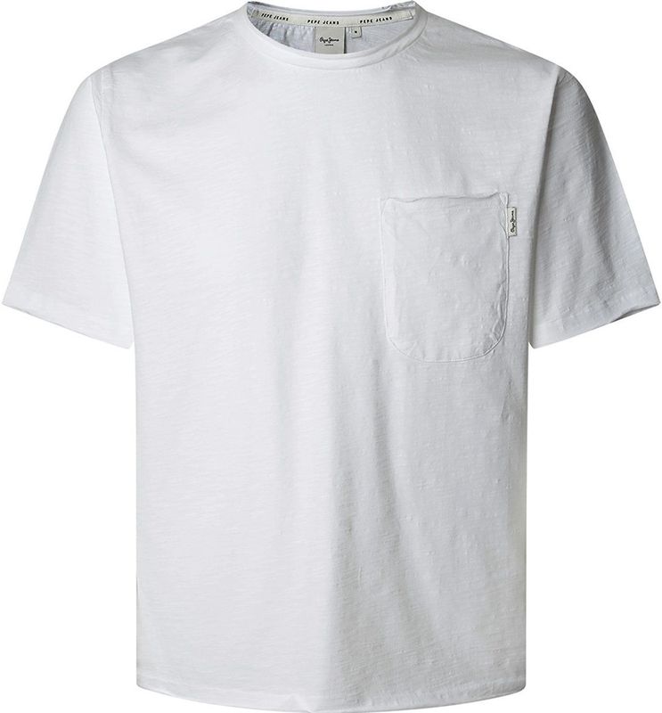 Pepe Jeans - PM509765 - T-shirt - Wit - Katoen - Korte Mouwen - Casual