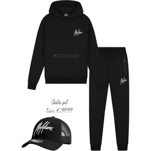 Malelions winter tracksuit jongens - zwart - Sport Counter + GRATIS PET!