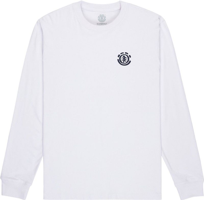 Element - Path Ahead - T-shirt - Wit - Lange Mouwen - Heren