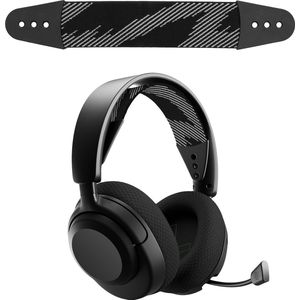 kwmobile vervangende koptelefoonband voor SteelSeries Arctis NOVA 1 / NOVA 1X / NOVA 3 koptelefoon band - Nylon zachte hoofdband voor hoofdtelefoon in zwart / grijs