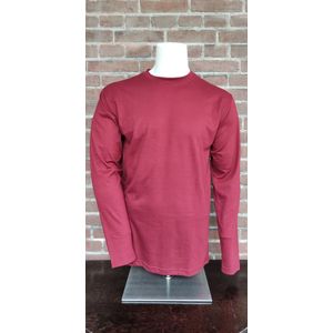 Bamboe longsleeve shirt- donkerrood- maat 2XL- #21.01