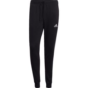 adidas Sportswear Essentials Fleece Fitted 3-Stripes Broek - Heren - Zwart- L