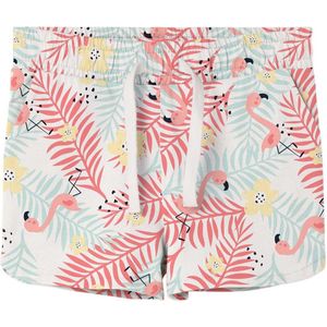 Name it short meisjes - wit - tropical - NMFvigga - maat 92