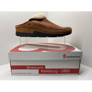 BERKEMANN- dames pantoffels - wollen – comfort – Remonda  – whisky bruin – maat 42