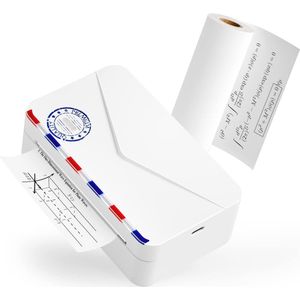 Draadloze Mini Fotoprinter voor Mobiele Telefoons - Thermische Stickers, 300 DPI, Bluetooth Verbinding