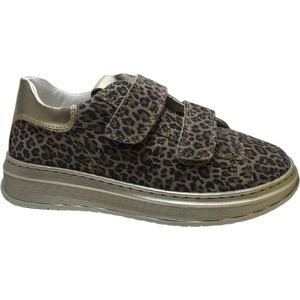 Naturino Porter - Mt 37 - velcro's lederen sneakers - leopard goud