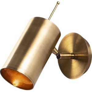 Opviq Wandlamp | Metalen Lamp | 9x22cm | E27 fitting | IP20 | Antiek